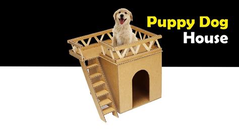 🐶 Amazing Puppy Dog House Making With Cardboard Diy Youtube