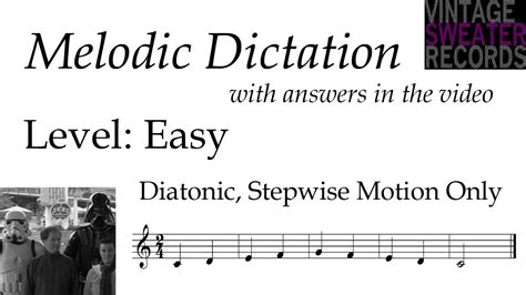 Melodic Dictation Round Two 6 Easy Youtube