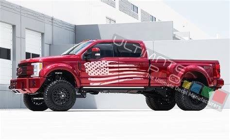 Side Body Stripe Kit Sticker Graphic Decal Vinyl For Ford F450 Heavy