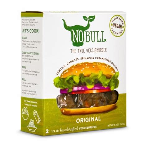 Nobull Original Veggie Burgers 2 Ct 0 25 Lb Qfc