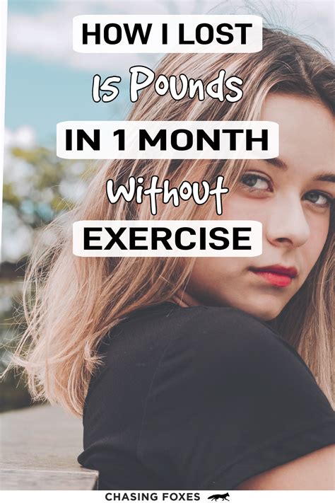 How I Lost 15 Pounds In A Month Without Exercise In 2020 Lose 15