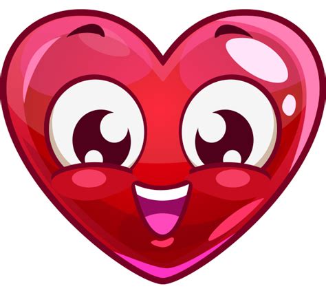 Smiling Heart Face Heart Face Heart Emoticon Emoji Art