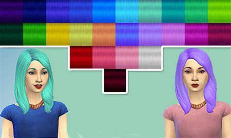 My Sims 4 Blog 24 Maxis Match Hair Recolors By Wispsims Images And