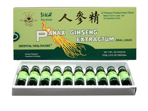 Panax Ginseng Extrakt 6 Jahre Alt Rotginseng 10x10ml Song Shu Pai