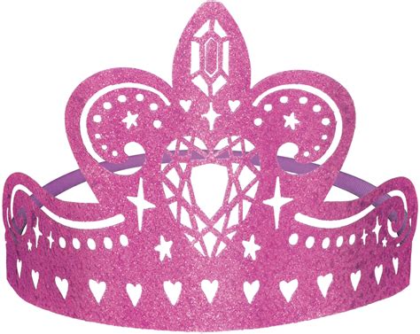 Glitter Sparkle Tiaras For Birthday Parties Pink 8 Pk Canadian Tire