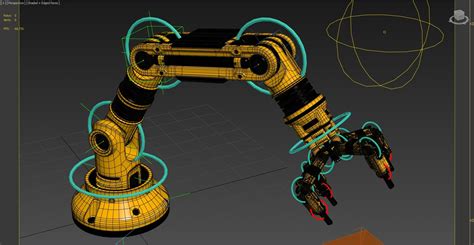 Artstation Robotic Arm Rigged And Animated 3ds Max Fbx Obj