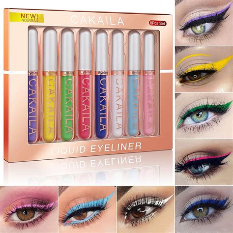 Sumeitang 8 Colors Matte Liquid Eyeliner Colorful Set Neon