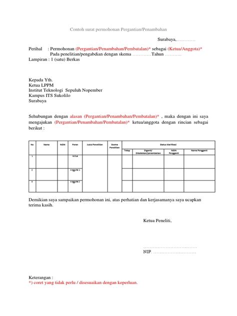 Surat rasmi membentuk persepsi kepada penerima surat betapa seriusnnya penulis surat tersebut. Contoh Format Surat Pernyataan Pergantian Ketua Dan Anggota