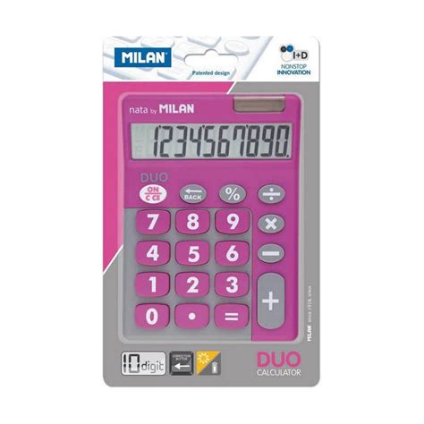 Calculadora Milan Duo Calculator Rosa Pvc Calculadora Mil N Compras