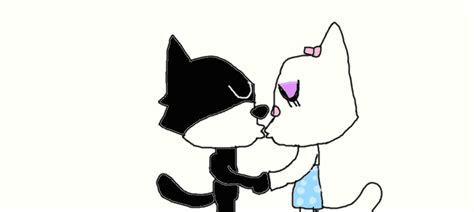 Felix And Kitty Kissing By Simpsonsfanatic33 On Deviantart