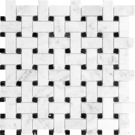 Anatolia Tile Venatino Basketweave Mosaic Marble Floor And Wall Tile Common 12 In X 12 In