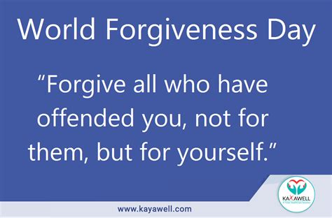 World Forgiveness Day Kayawell