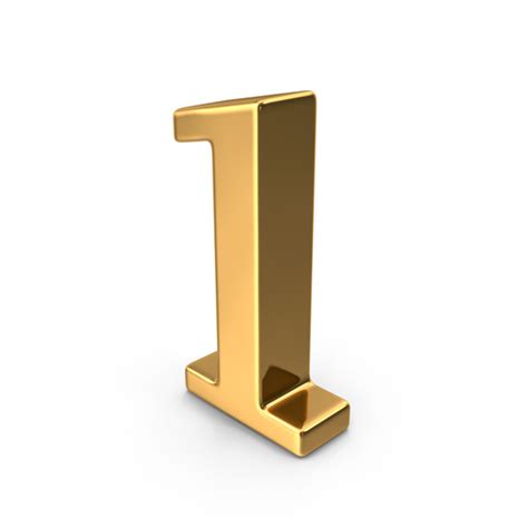 Printable Number 1 Gold