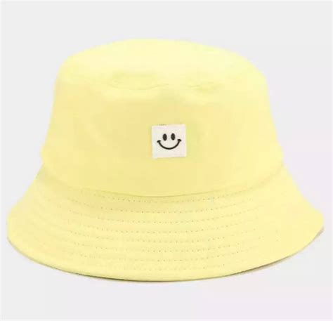 Custom Bucket Hat Smile Yellow Grailed