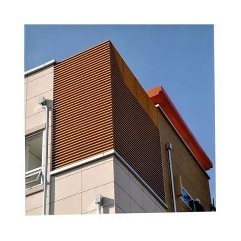 Brown Wpc Wall Cladding For Interior And Exterior Thickness 10 Mm At
