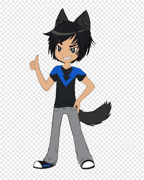 Anime Wolf Boy Black Hair