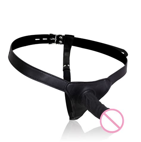 Adult Products Pu Leather Harness Strap On Dildo Penis For Lesbian