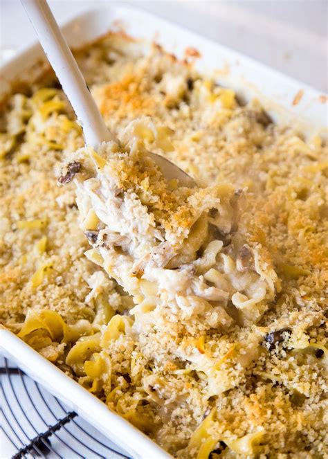 Chicken soup — an undisputed classic — can't solve all of our problems, but it can come pretty close. Chicken Noodle Casserole {Just like Mom's} | SimplyRecipes.com