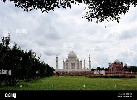 The Taj Mahal Is A White Marble Mausoleum In Agra Built By Mughal