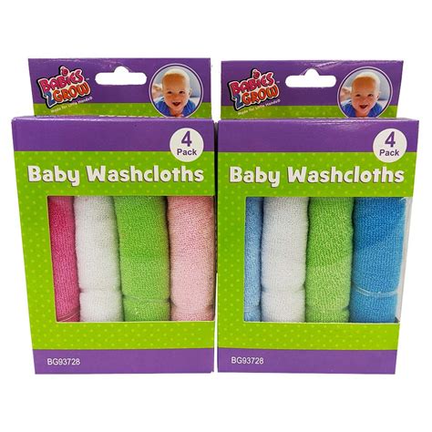 Babies2grow Baby Washcloth Bulk Case 72