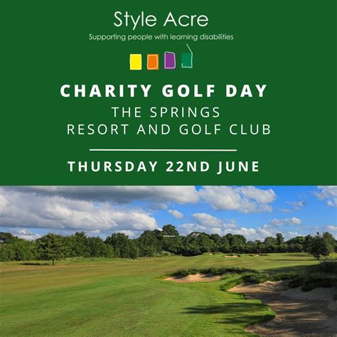 charity golf day styleacre