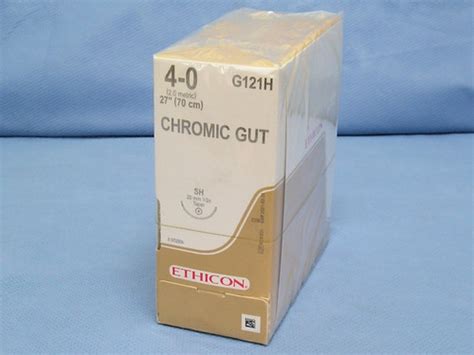 Ethicon G121h Chromic Gut Suture 4 0 27 Sh Taper 2021 Exp Da