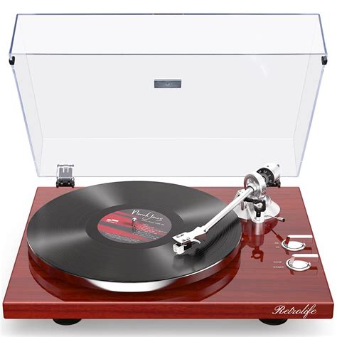 Turntables Belt Drive Record Player With Wireless Output Connectivity
