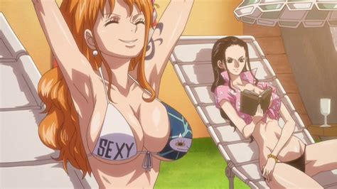 Nami X Robin Hot And Sexy Bikini Scene One Piece Film Gold Episode 0