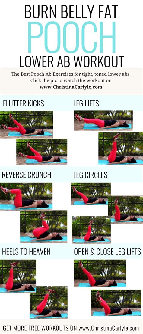 Lower Ab Workout For Lower Belly Pooch Fat Christina Carlyle