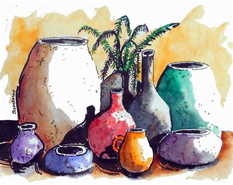 They are also probably the easiest objects to. Terry's Ink and Watercolor: A Simple Little Still Life