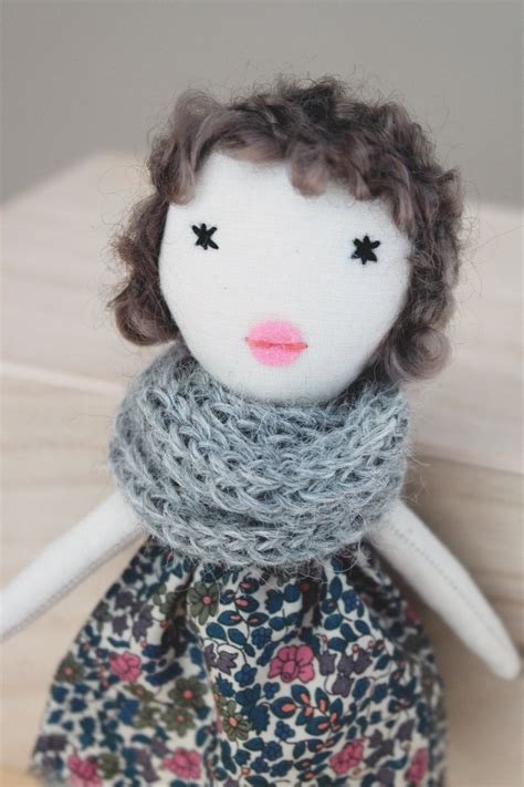 Tiny Rag Doll Liberty Doll Handmadevintage Lucie Etsy Dolls
