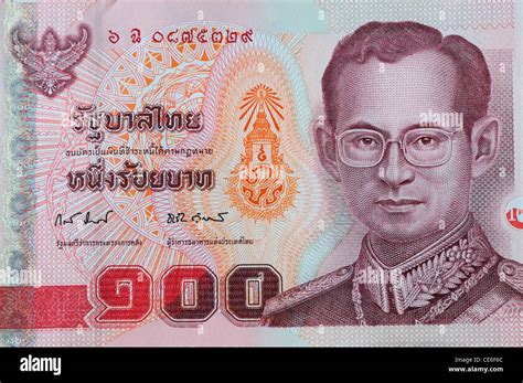 100 Thai Baht Banknote Stock Photo Alamy