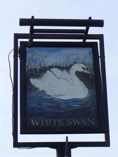 Sign For The White Swan © Maigheach Gheal Cc By Sa20 Geograph