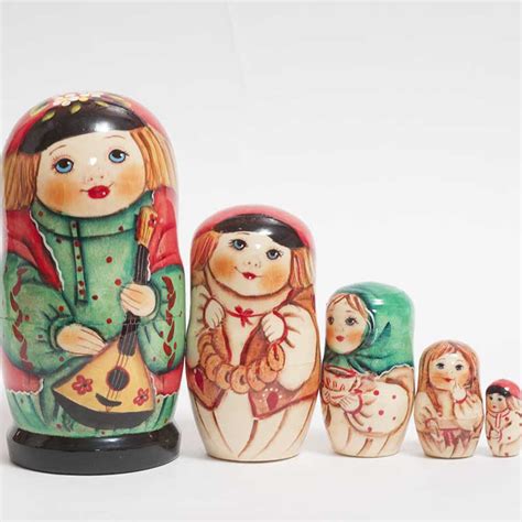 Country Children Nested Doll - Russian Matryoshka - Nested ...