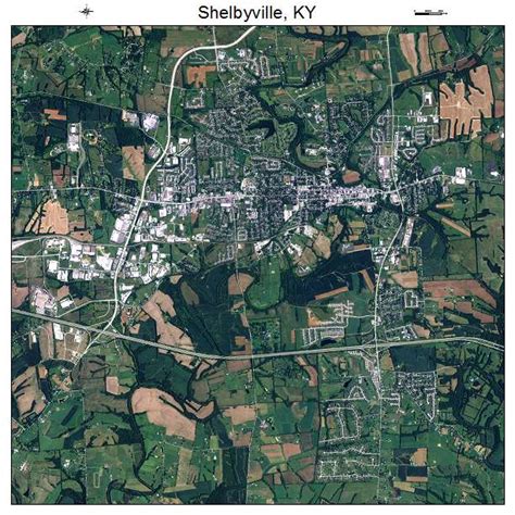 Aerial Photography Map Of Shelbyville Ky Kentucky