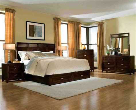 Dark Wood Floor Furniture Color Master Bedroom Furniture Brown