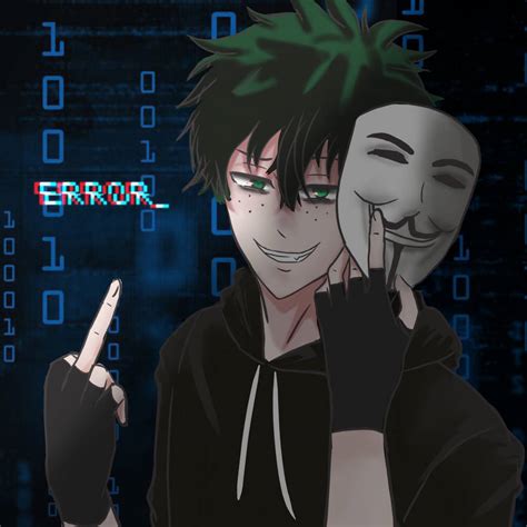 Villain Deku Hacker By Rioscarlet On Deviantart
