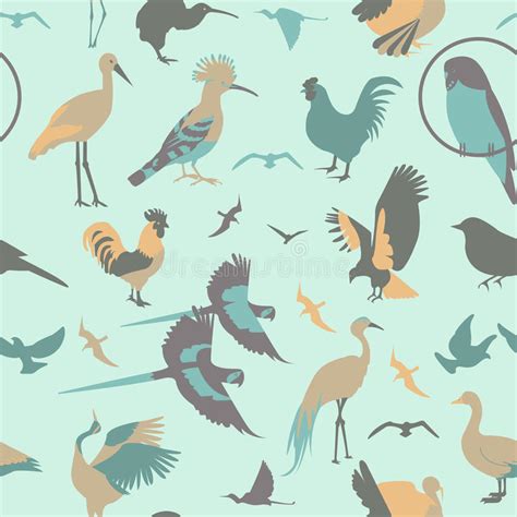Birds Pattern Seamless Vector Illustration Stock Illustrations 19783