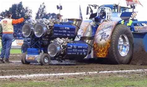 4 Jet Engines Hooked Up To A Tractor Read More At Rollingcoal