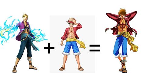 One Piece Characters Fusion Luffy Marco Anime