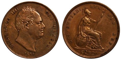 William Iv Copper Penny 1834 Jncoins