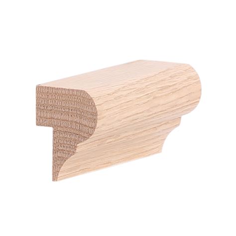 5 pieces or greater are 10% more than the random length price. 1-3/8" x 1-3/4" Red Oak Chair Rail Wainscote Cap - B405