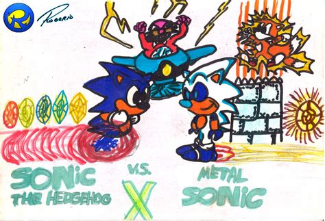 Sonic Vs Mecha Silver Sonic By Rogferraz On Deviantart