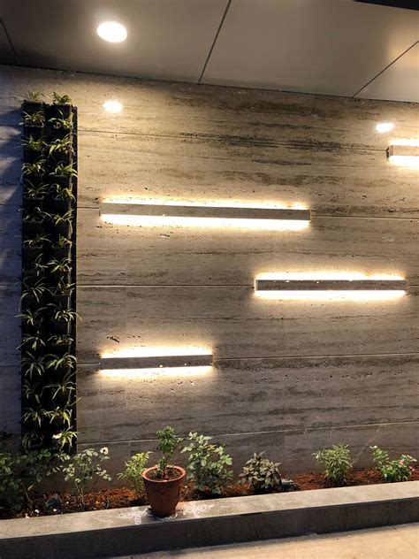 Basically wall cladding is a sort of protection from moisture and any external element that can harm your unprotected wall. Travertine#marble#cladding#wall#pattern#strip#lighting# ...