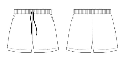 croquis technique sport shorts pantalon design modèle vecteurs libres de droits et plus d images