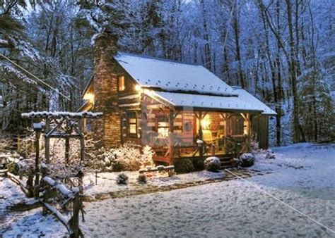 Old Mountain Log Cabins In Snow Inc Stock Photos