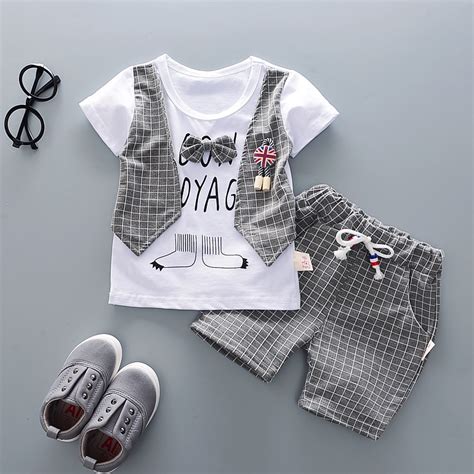 2pcs Set Toddler Kids Baby Boy Outfit Baju Baby Boys Baby Clothing T