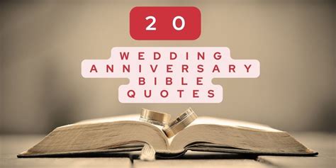 20 Wedding Anniversary Bible Quotes