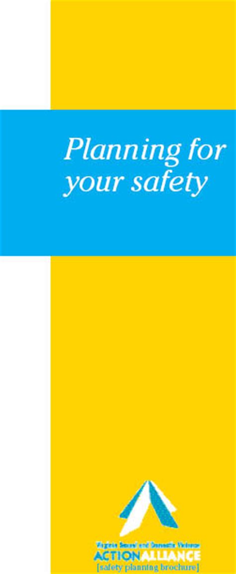 Safety Planning Brochure For Victims Of Intimate Partner
