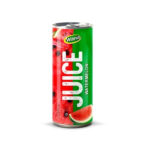 Wholesale Watermelon Juice Drink In 250ml Aluminum Canned Wana Beverage